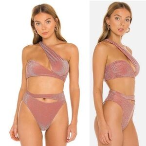 Lovewave Dunjas Sparkle One Shoulder Bikini Set